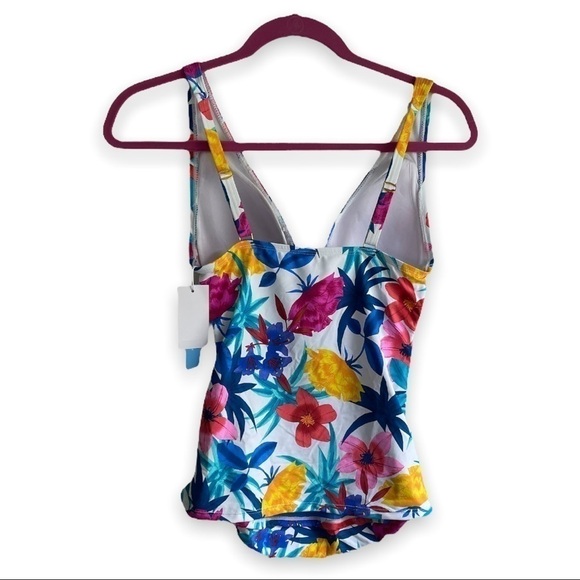 New! Bleu Rod‎ Beattie Floral Tankini Top - Picture 5 of 8